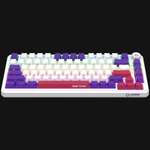 LORGAR Gaming Keyboard KBA4175 Advanced Wired 75% White EN