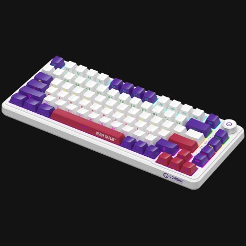 LORGAR Gaming Keyboard KBA4175 Advanced Wired 75% White EN