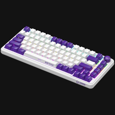 LORGAR Gaming Keyboard KBA4175 Advanced Wired 75% White EN