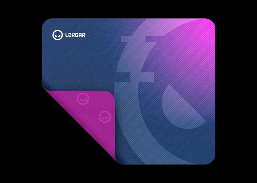 LORGAR Advanced Main 135 mouse pad with brand-colour graphics