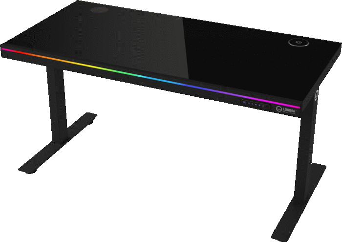 Biurko gamingowe LORGAR z podświetleniem RGB